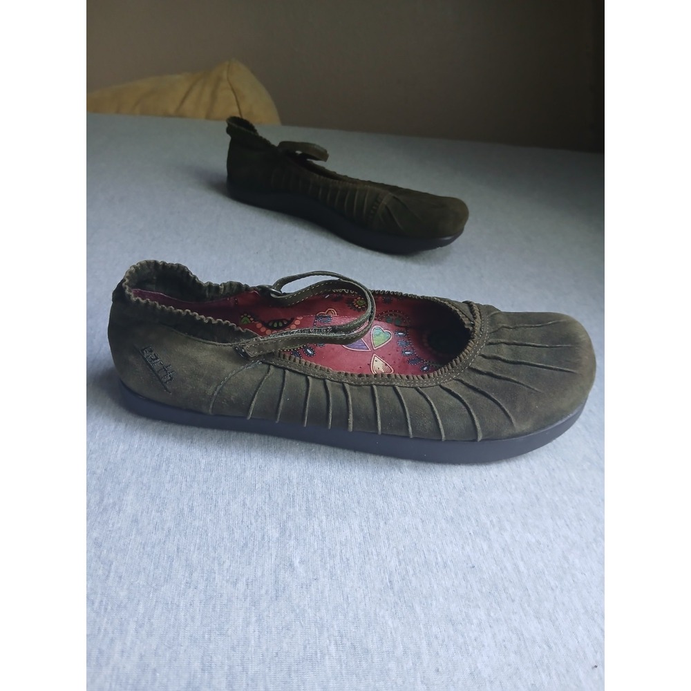 Earth Shoes Kalso 9 B Mary Jane Leather Comfort Casual Cushioned Loafer USA